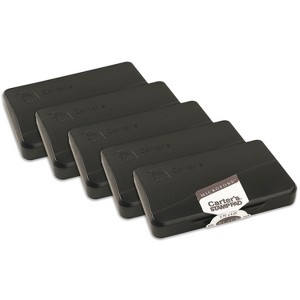 Carter's Micropore Stamp Pad, 2.75 x 4.25 Inches, Black, 1 Each, 4 Stamp Pads Total (21281) - 1 of 3