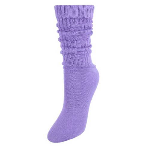 Ctm Women's Super Soft Heavy Slouch Socks (1 Pair), Light Pink