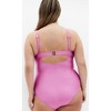 Women's Plus Size Cancun Underwire Shine 1 Piece - orchid | CITY CHIC - 2 of 4