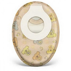 Little Ones Two-Piece Adhesive Coupling Technology Closed End Pouch With Filter.  Opaque.  For Children Over 10Lbs., Item # 411639, Box of 10 - 1 of 3