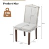 FURNIinspire Dining Chairs Comfort Modern Armless Dining Chairs With Upholstered Fabric, Armless Dining Chair For Dining Room, Gray, 16"*14"*37" - 3 of 4