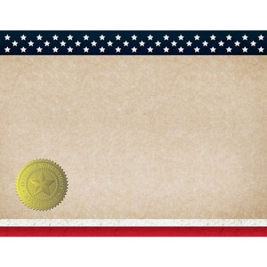 Great Papers Patriotic Certificates 8.5" x 11" Multicolor 25/Count(2015083) - 1 of 3