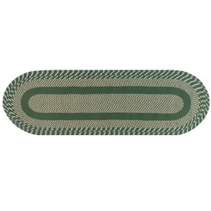 Newport Braid Collection 100% Polypropylene Stripe Pattern Reversible Indoor Utility Rug - Better Trends - 1 of 3