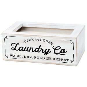The Lakeside Collection Vintage Laundry Room Storage and Organization Decor Collection - Dryer Sheet Box - 1 of 2