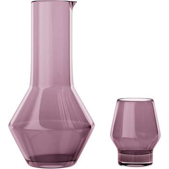 American Atelier Carafe and Glass Set 34 oz Carafe with Tumbler Glass - Plum,Plum
