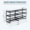 Power Tool Organizer Wall Mount, 3 Layer Heavy Duty Metal Tool Storage Rack with 4 Drill Holders, Efficient and Organized Storage Holder for Garage - 2 of 4