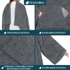 PAVILIA Fluffy Wearable Blanket with Sleeves for Women Men Adults, Fuzzy Warm Plush Snuggle Pocket Sleeved TV Throw - 3 of 4