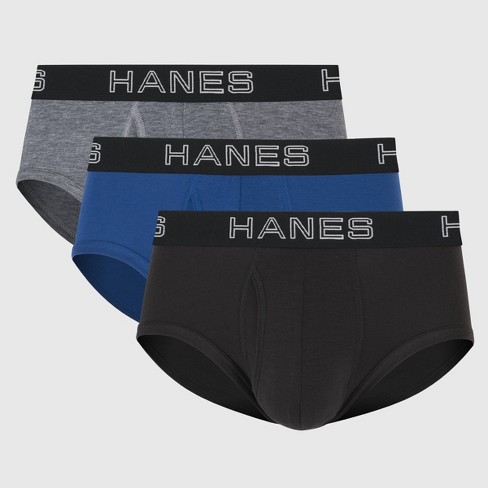 Hanes Premium Men s 3pk Comfort Flex Fit Total Support Pouch Briefs Gray blue black Target