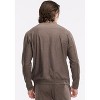 Peloton Men's Dreamblend Curved Yoke Pullover, Cocoa - 3 of 4