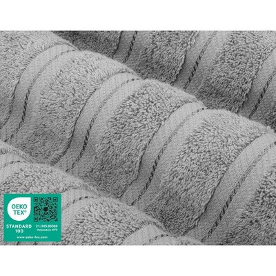 Rockridge Grey 4-Piece Turkish Cotton Bath Towel Set
