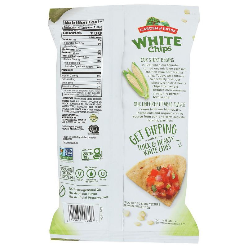 Garden Of Eatin' White Corn Tortilla Chips With A Touch Of Lime - Case of 12/5.5 oz, 3 of 7