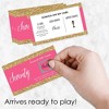 Big Dot of Happiness Chic 70th Birthday - Pink and Gold - Birthday Party Game Scratch Off Cards - 22 Count - 2 of 4