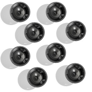 Polk Audio 80F/X-RT Vanishing 8" In Ceiling Speakers - 8 Pack (White) - 1 of 4