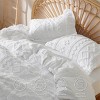 3 Pieces Boho Duvet Cover Set for All Seasons Soft Shabby Chic Embroidery Boho Bedding - 3 of 4