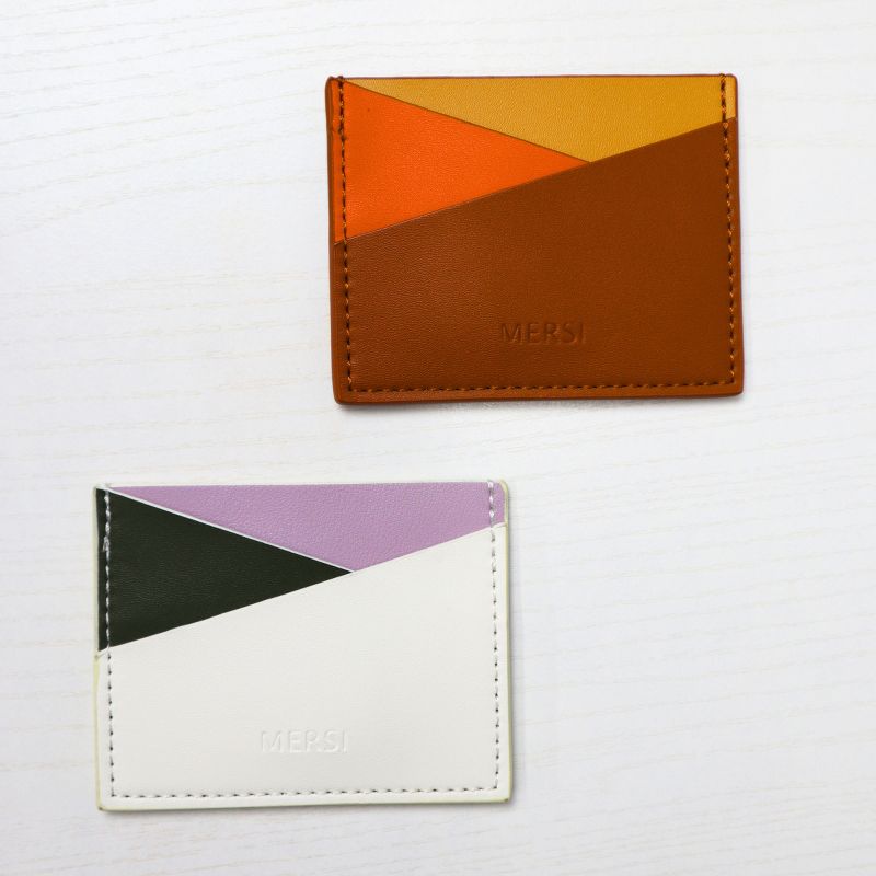 MERSI Ola Tri-tone Colorblock Card Holder Wallet, 3 of 4