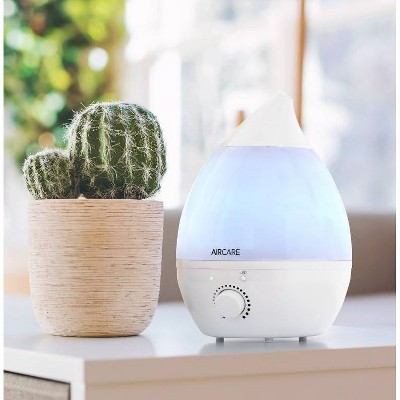 White Ultrasonic Cool Mist Humidifier with LED Night Light