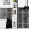 VECELO Corner Shelf Stand, Bathroom Corner Cabinet for Narrow Space, Small Storage Organizer with Toilet Paper Drawer, White - 2 of 4