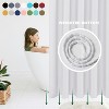 Aoibox Hotel Quality Fabric Shower Curtain Liner, White Water Resistant Bathroom Curtain with Rust Resistant Grommets, Weighted Bottom Hem - 3 of 4