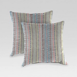 2pk Outdoor Pillow Set - Jordan Manufacturing - 1 of 3