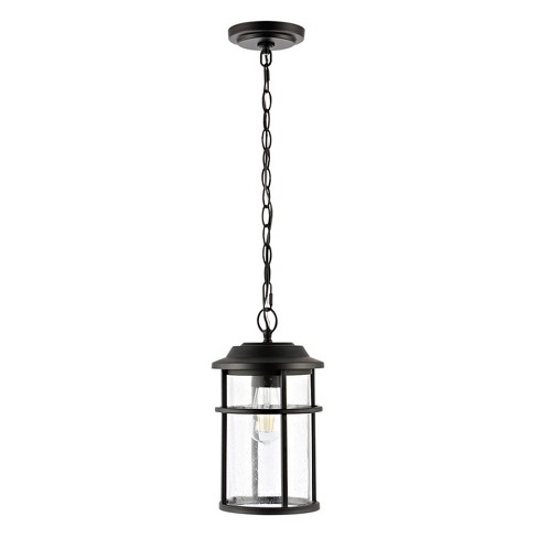 Cianna Outdoor Pendant Lighting - Matte Black - Safavieh. : Target