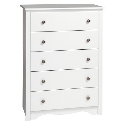 White store upright dresser