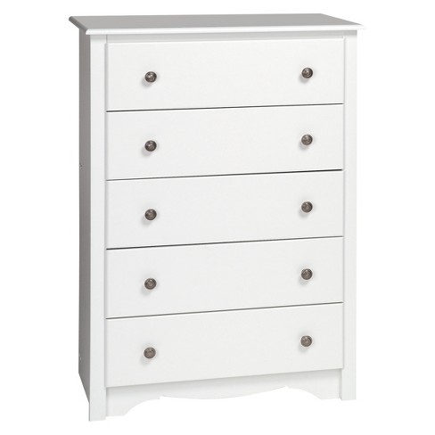 White monterey tall 6 drawer deals chest