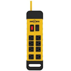 Southwire Yellow Jacket 6 ft. L 8 outlets Power Block Black/Yellow - 1 of 1