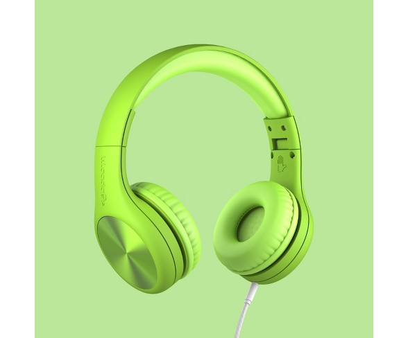 LilGadgets Connect+ PRO Kids Wired Headphones - Green