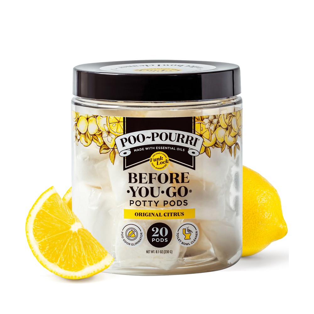Poo-Pourri Original Citrus Before-You-Go 2-in-1 Toilet Potty Pods - 20ct