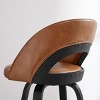 Art Leon Set of 2 Modern Minimalist Swivel and Upholstered Counter Height Barstool - 4 of 4