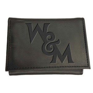 Evergreen NCAA William & Mary Tribe Black Leather Trifold Wallet Officially Licensed with Gift Box - 1 of 1