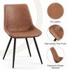 Yaheetech Set of 4 Urban Style Dining Chairs with Metal Legs for Kitchen Dining Room Living Room Office - 4 of 4