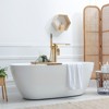 WOWOW Brass Freestanding Bathtub Faucet Single-Handle Floor Mount Bath Tub Faucet with Hand Shower - 2 of 4