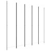 vidaXL 5-Panel Room Divider White 98.4"x86.6" Fabric - 2 of 4