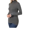 Women's Luxe Rayon Turtleneck Top - ZENANA - 2 of 3