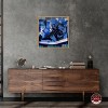 Notoriart Blue Brush Sneakers Wall Art Framed - 2 of 4