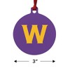 Williams College Primary Logo Aluminum Holiday Christmas Tree Ornament  3.0" (7.6 cm) x 3.37" (8.6 cm) - 3 of 4