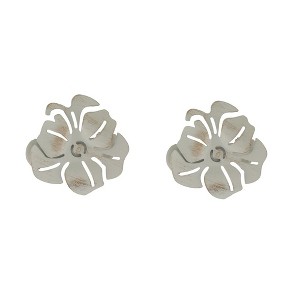 Evideco French Home Goods Set of 2 Metal Curtain Tiebacks – Elegant Poppy Flower Design Clip – No Installation Required - 1 of 4