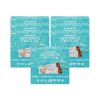 GoMacro Coconut + Almond Butter + Chocolate Chips Protein Bar Mini- Case of 7/8 pack, 0.9 oz