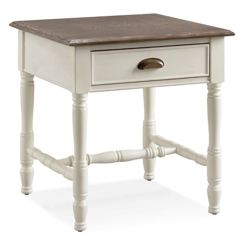 Toscana Drawer End Table With Wood Cup Pull Leick Home