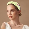 Unique Bargains Women's Elegant Heart Faux Diamond Wide Hairband 6.89"x5.51" 1 Pc - 2 of 3
