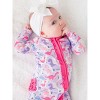 RuffleButts SoftSnooze Baby Girls Ruffle One Piece Footie Pajama - 3 of 4