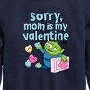 Boys' - Toy Story - Sorry Mom My Valentine Graphic Long Sleeve Fleece Sweatshirt - 2 of 4