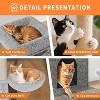 Litter Box Enclosure with Cat Tree Tower, Condo, Cat Tree with Hidden Pet Washroom Furniture with Sisal Scratching Post, Hammocks,  Condo - 3 of 4