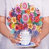Paper Love HugePop 3D Exotica Bouquet Pop Up Card with Detachable Paper Flower Bouquet, Gift for All Occasions - Jumbo 10" x 14" Cards - 2 of 4