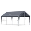 EROMMY Carports 12x20 Heavy Duty,Gray - 4 of 4