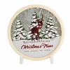 Stony Creek 7.5 Inch Holiday Pre-Lit Accent With Frame Christmas Lighted Glass Accent , Christmas Decor Santa Claus Reindeer Trees (1PC) - 4 of 4