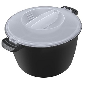 Itopfox Professional Large Microwave Cookware, Rice Cooker & Steamer for Vegetables, Safe Mixing & Serving Bowls, Food Storage Container, BPA Free - 1 of 4