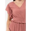 August Sky Women's Empire Waist Midi Dress - 4 of 4