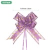 Unique Bargains Plastic Durable Glossy Multipurpose Ribbon Large Pull Bows 10 Pcs - 3 of 4